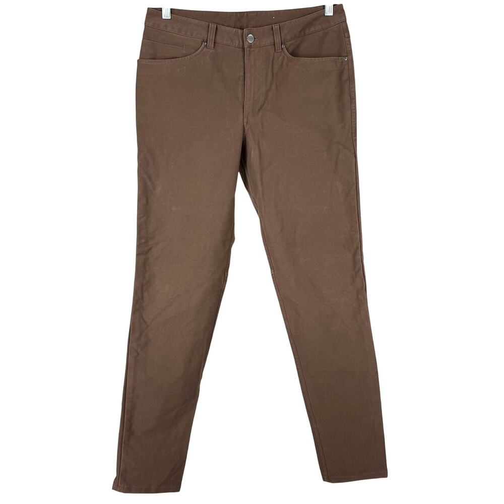 Lululemon ABC Slim-Fit Pant Utilitech Dark Mocha Men's Size 32 x 33 EUC